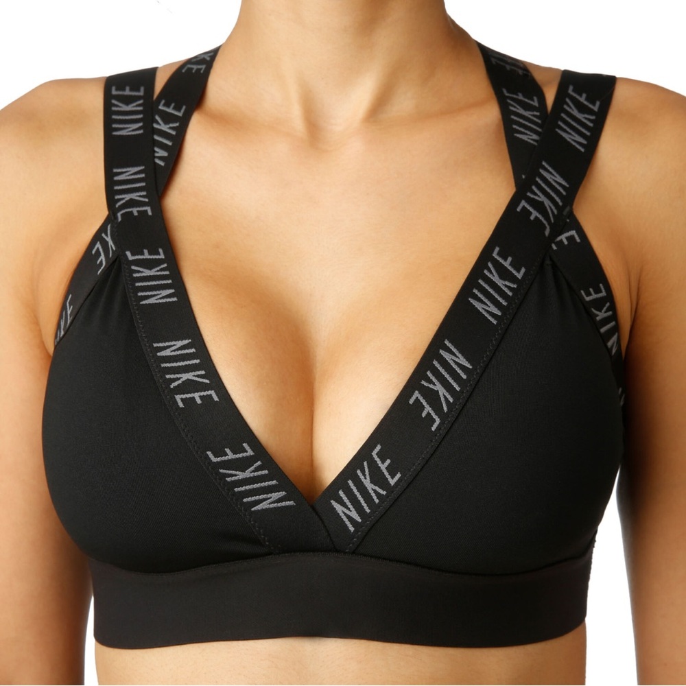 Nike Indy Logo High Support Sports Bra (Black) - S